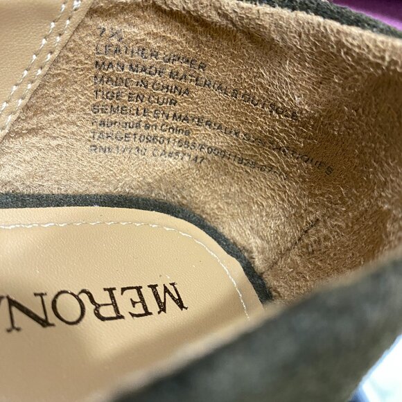 EUC Merona sz 7 1/2 Suede Wedges - Picture 13 of 14